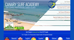 Desktop Screenshot of canarysurfacademy.com